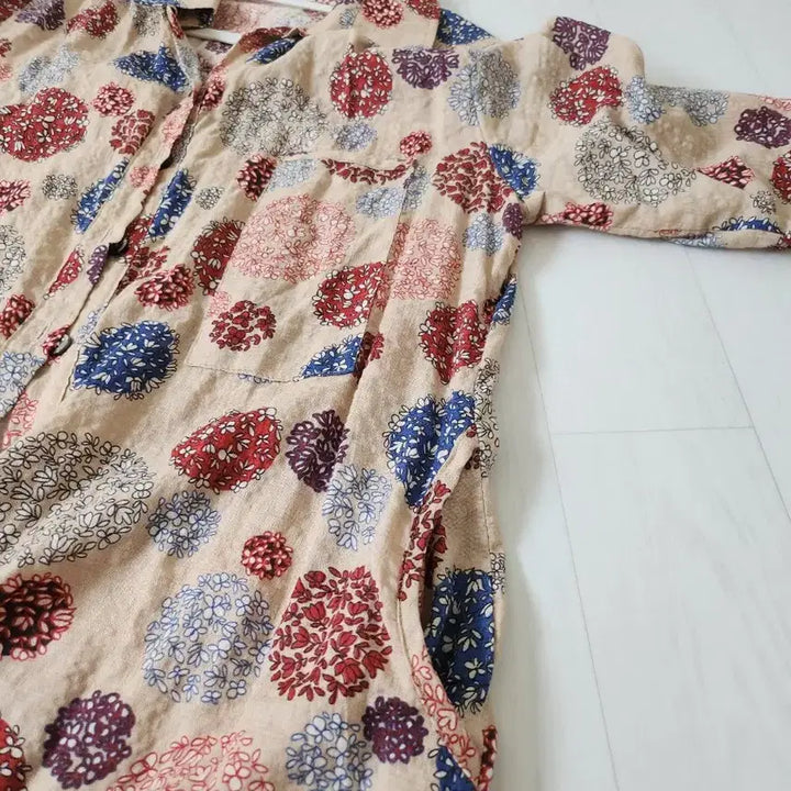 [BUNJANG] Patterned Long Shirt / 패턴 롱 셔츠