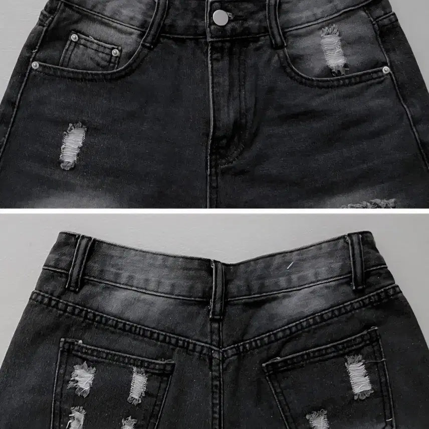 [SOLD OUT] 데님 반바지 흑청