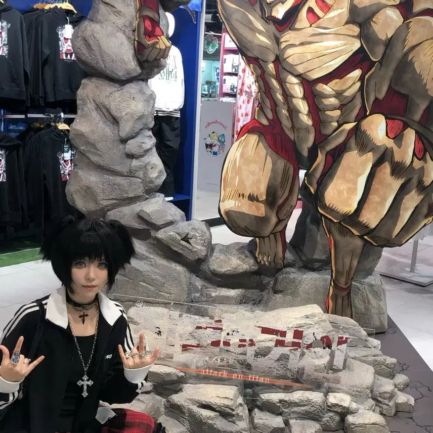 [BUNJANG] Attack on Titan Mikasa Cosplay Costume Set / 진격거 미카사 코스프레