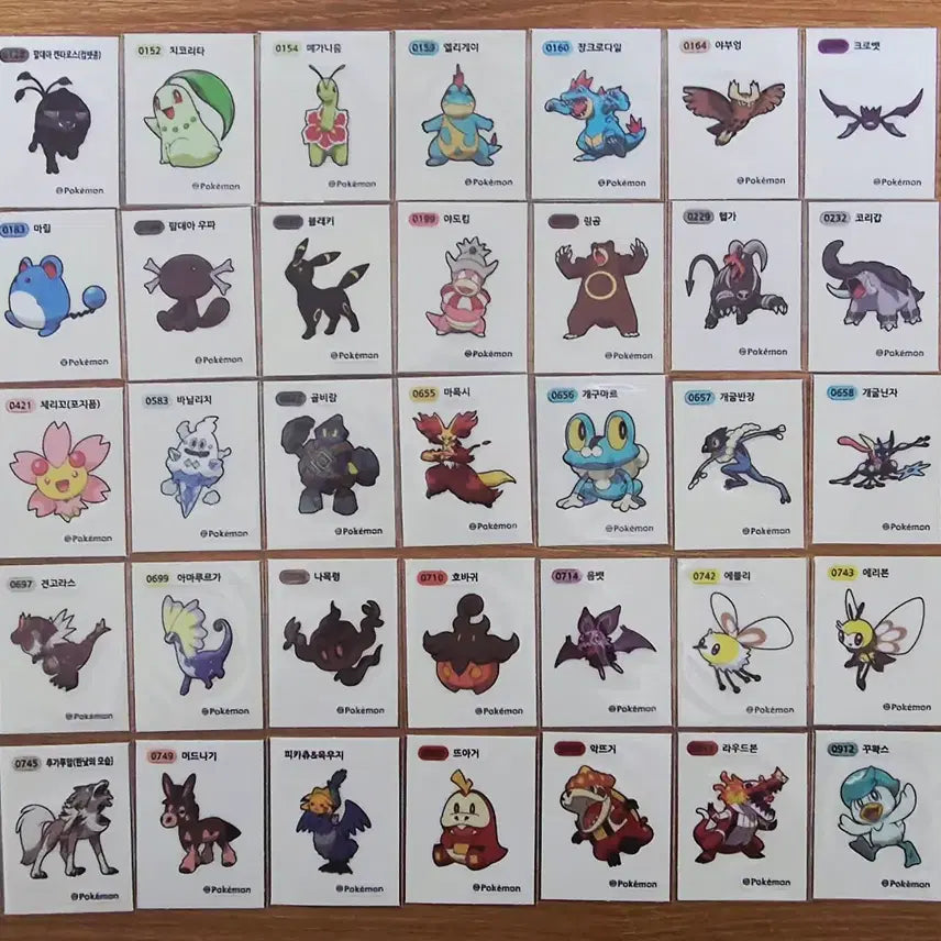 [BUNJANG] Pokemon Season 3 Sticker Bundle Set / <일괄>포켓몬 띠부씰 시즌3