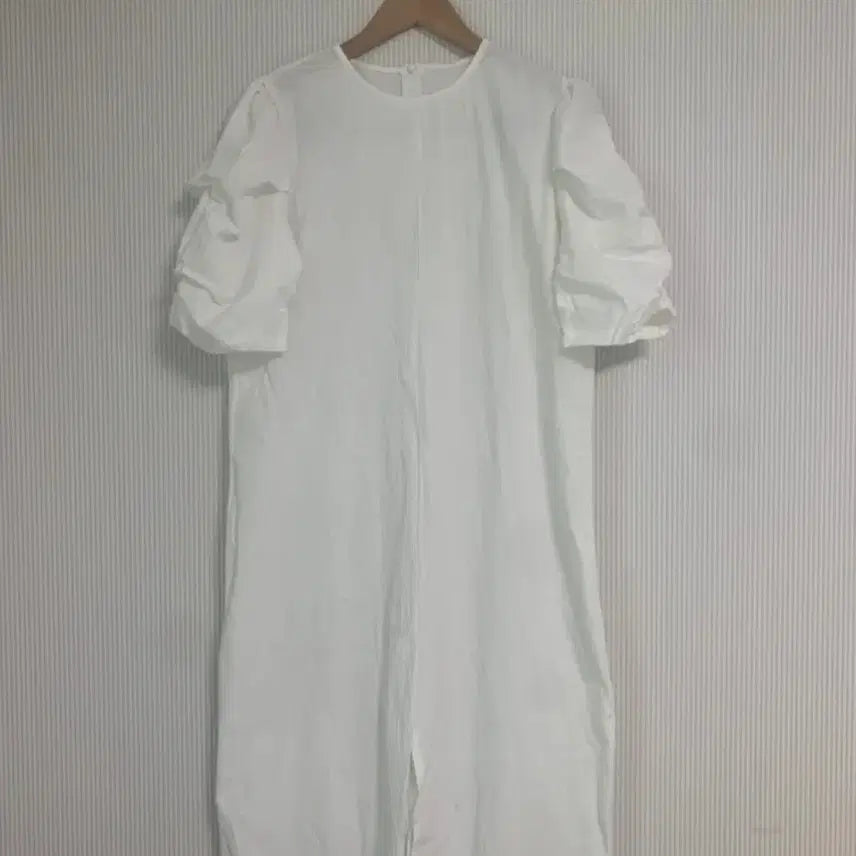[BUNJANG] Big Size Front Slit Shirred Long Dress / 새상품 빅사이즈 앞트임 셔링 롱 원피스