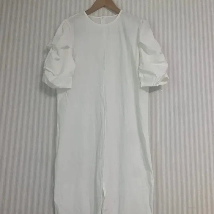 [BUNJANG] Big Size Front Slit Shirred Long Dress / 새상품 빅사이즈 앞트임 셔링 롱 원피스
