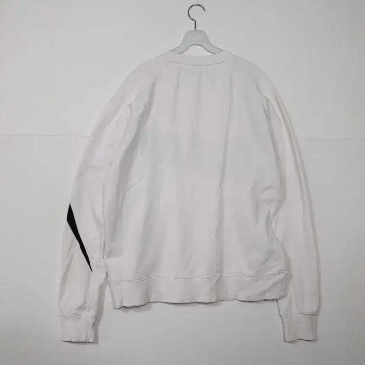[BUNJANG] Nike Big Swoosh White Sweatshirt / 나이키 빅스우시 흰색 맨투맨 티셔츠 ㅡ0128