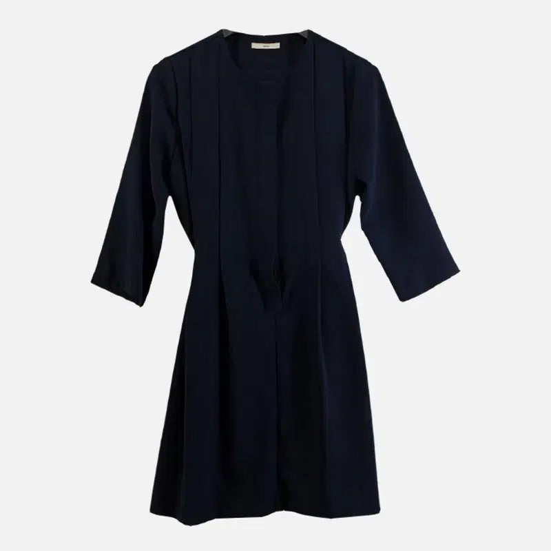 [BUNJANG] FREE Belted Dress Navy M6226 / 여FREE 벨트 원피스 네이비 M6226