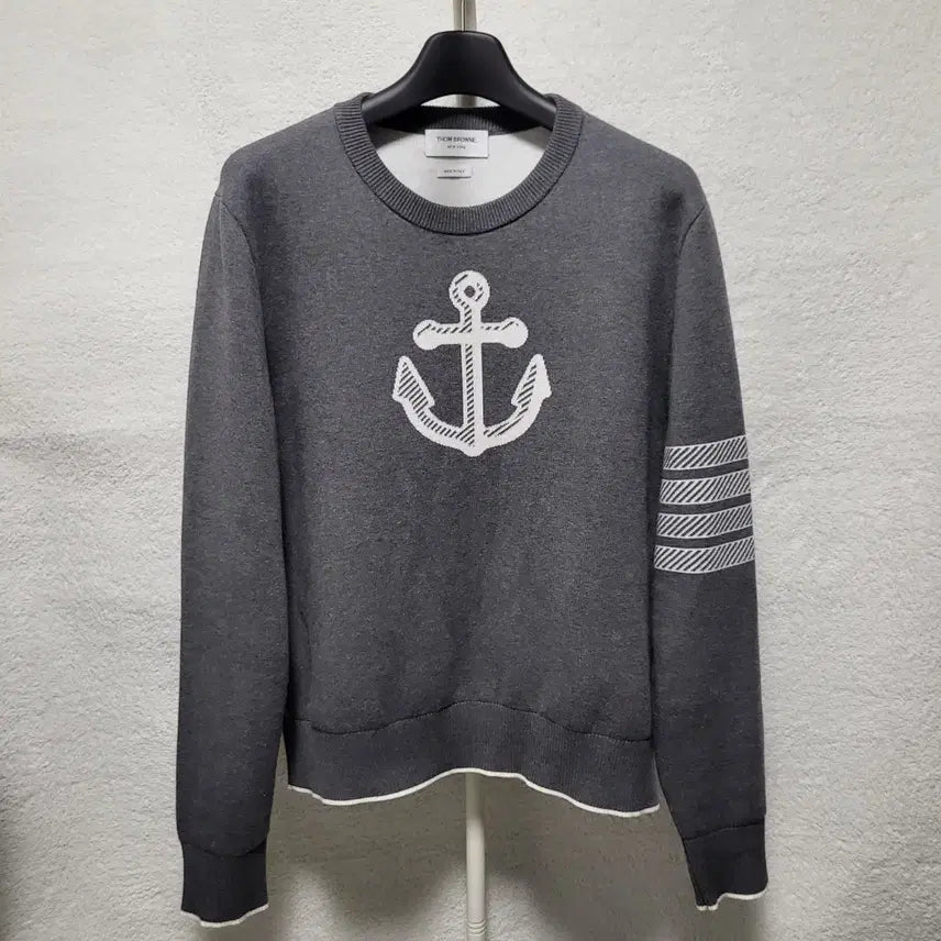 [BUNJANG] Thom Browne Anchor Jacquard Knit Sweater / [신형/새상품급] 5 / 톰브라운 앵커 자카드 니트