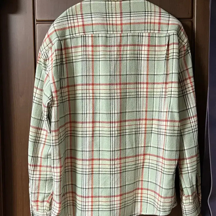 [BUNJANG] Kakis Brushed Plaid Shirt - Pale Green / 카키스 brushed plaid shirts 라지 L pale green