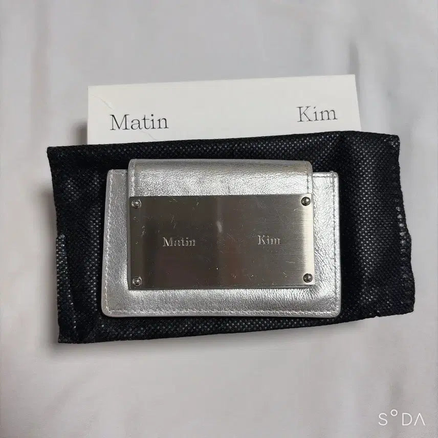 [SOLD OUT] 마뗑킴 실버 카드지갑