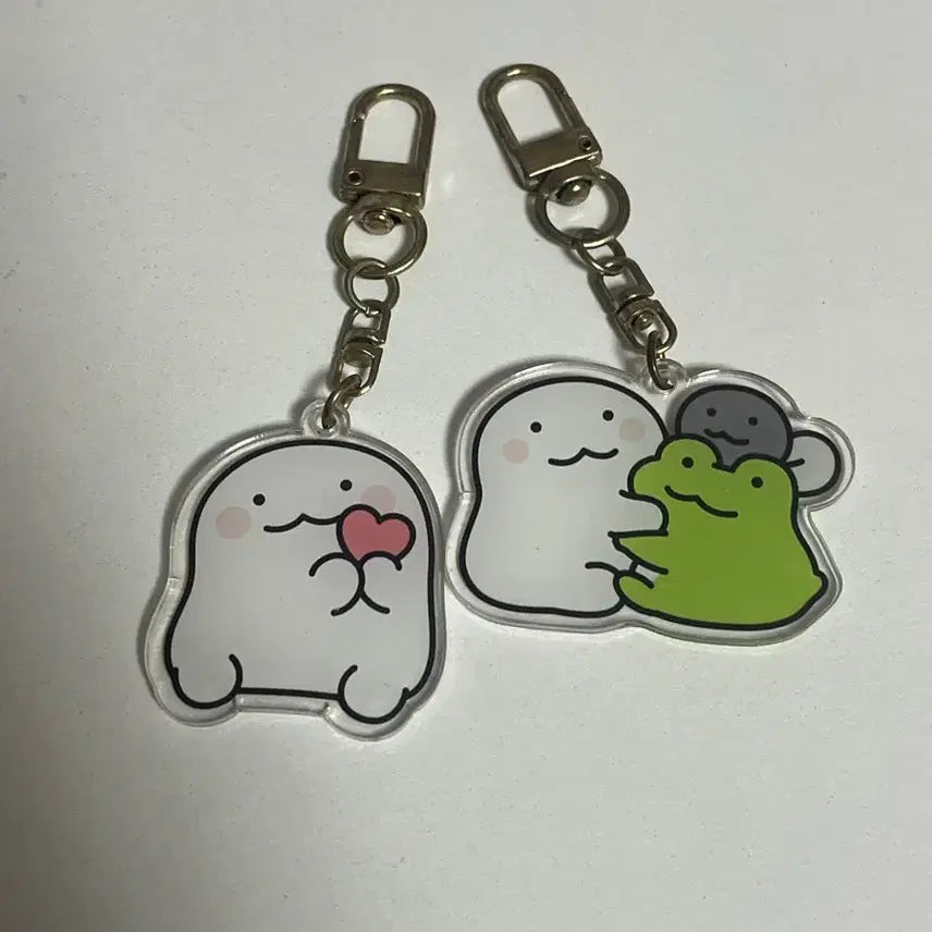 [BUNJANG] Character Acrylic Keyring Set / 캐릭터 아크릴 키링 2종 일괄 판매