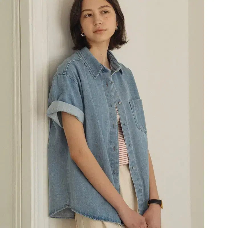 [BUNJANG] Till I Die Denim Shirt / 틸아이다이 데님 셔츠- 5/17일만