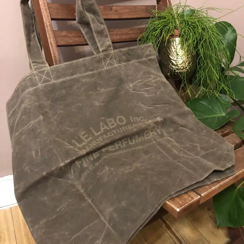 [BUNJANG] Le Labo Wax Canvas Tote Bag Brown / 르라보 왁스 토드백