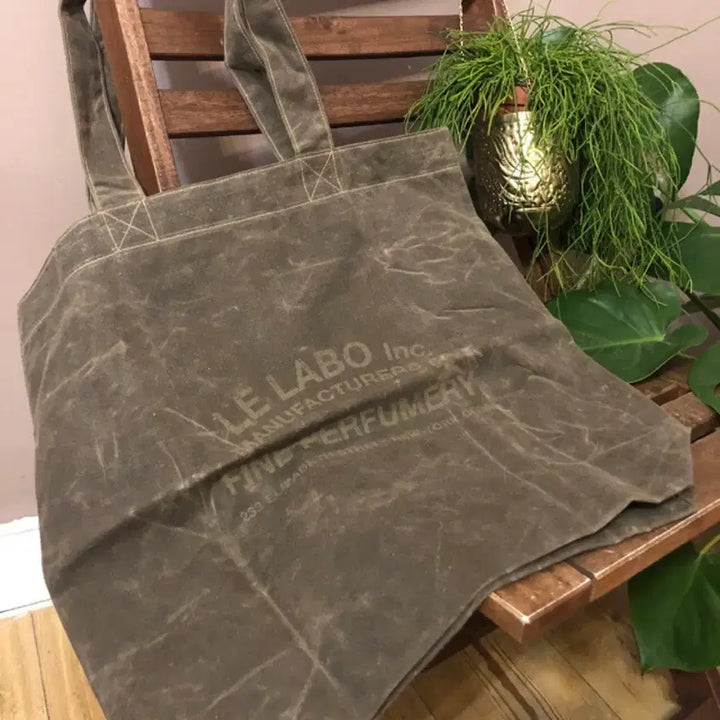[BUNJANG] Le Labo Wax Canvas Tote Bag Brown / 르라보 왁스 토드백