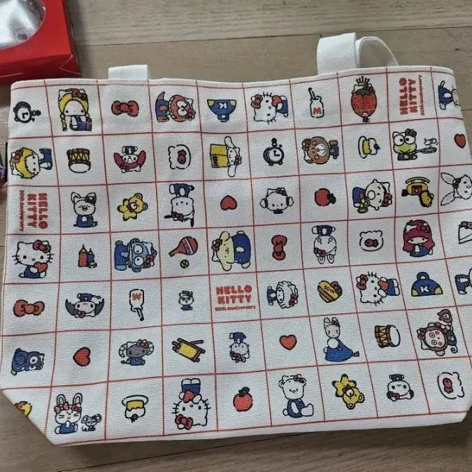 [BUNJANG] Hello Kitty 50th Anniversary Tote Bag / 헬로키티 50주년 기념 토트백