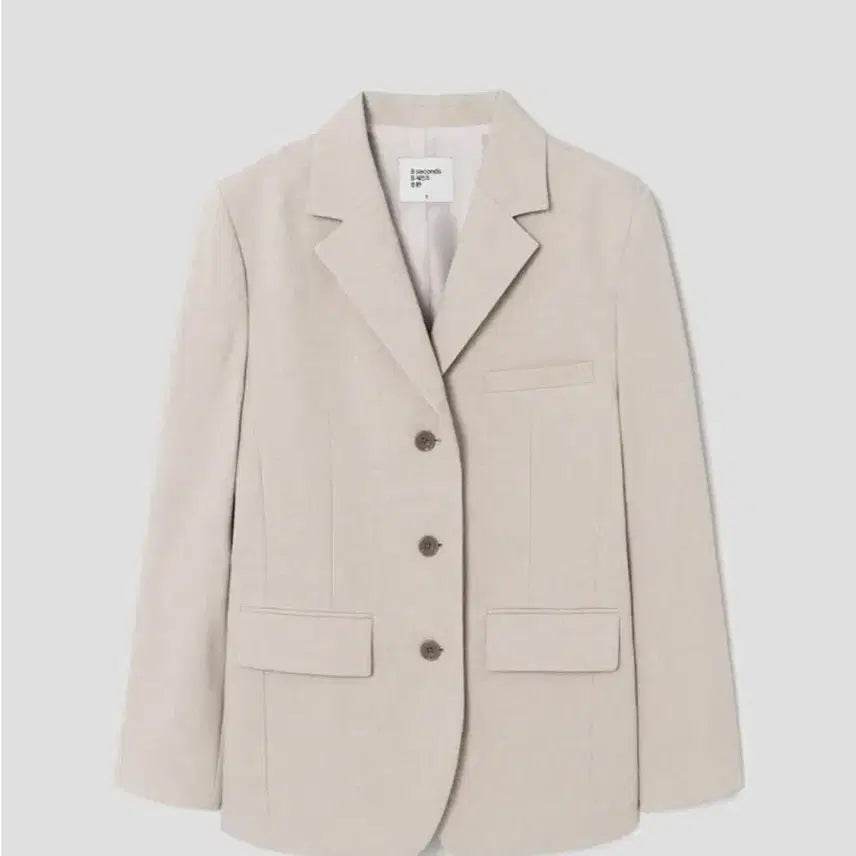 [BUNJANG] 8Seconds Beige Oversized Jacket / 에잇세컨즈 베이지 자켓 새상품