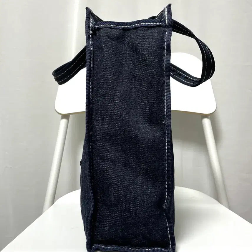 [SOLD OUT] 리바이스 데님 스티치 사각 소형 에코백 토트백 보조가방 _ 진청