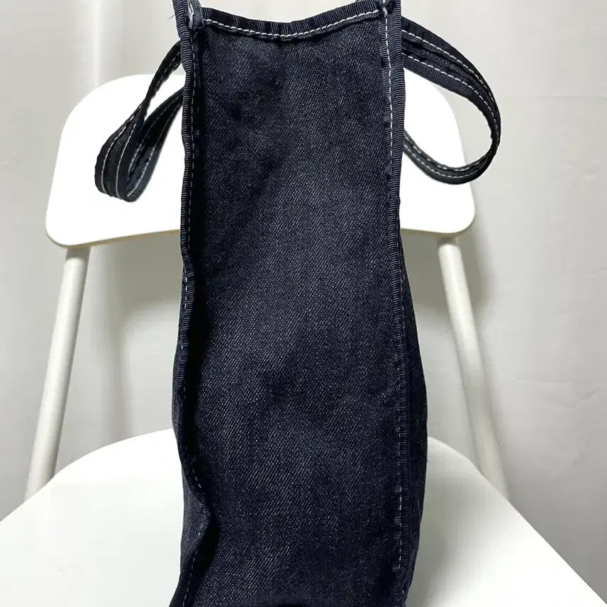 [SOLD OUT] 리바이스 데님 스티치 사각 소형 에코백 토트백 보조가방 _ 진청