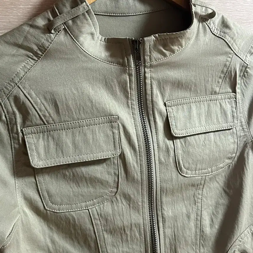 [BUNJANG] Mirva Ruby Crop Cargo Jacket / 크롭 카고 자켓