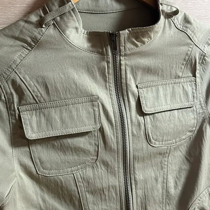 [BUNJANG] Mirva Ruby Crop Cargo Jacket / 크롭 카고 자켓