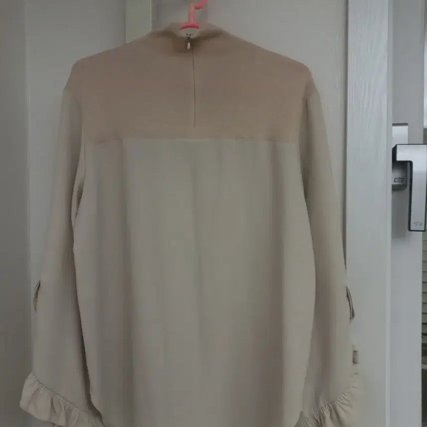 [BUNJANG] System Ivory High-Neck Blouse / 시스템블라우스