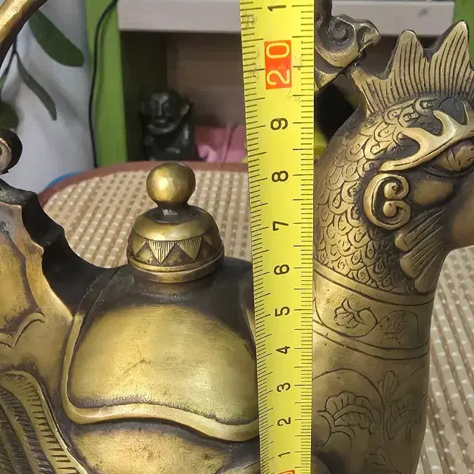 [BUNJANG] Brass Rooster Teapot / 닭머리 황동 주전자