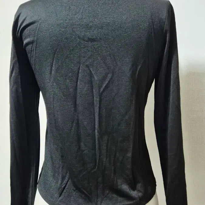 [BUNJANG] YESSY Black Drape Shirring Wrap Blouse Size 55 / 예쎄 블랙 드레이프셔링 랩 블라우스티55