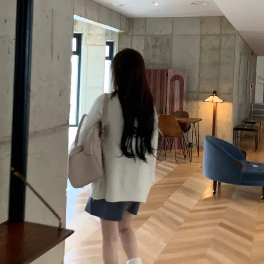 [BUNJANG] Oini Half Cardigan Ivory / [실착 1회] 오이니 하프 가디건 아이보리
