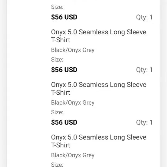 [BUNJANG] Gymshark Onyx 5.0 Long Sleeve Black / [s,m,L]짐샤크 오닉스 5.0블랙 롱슬리브