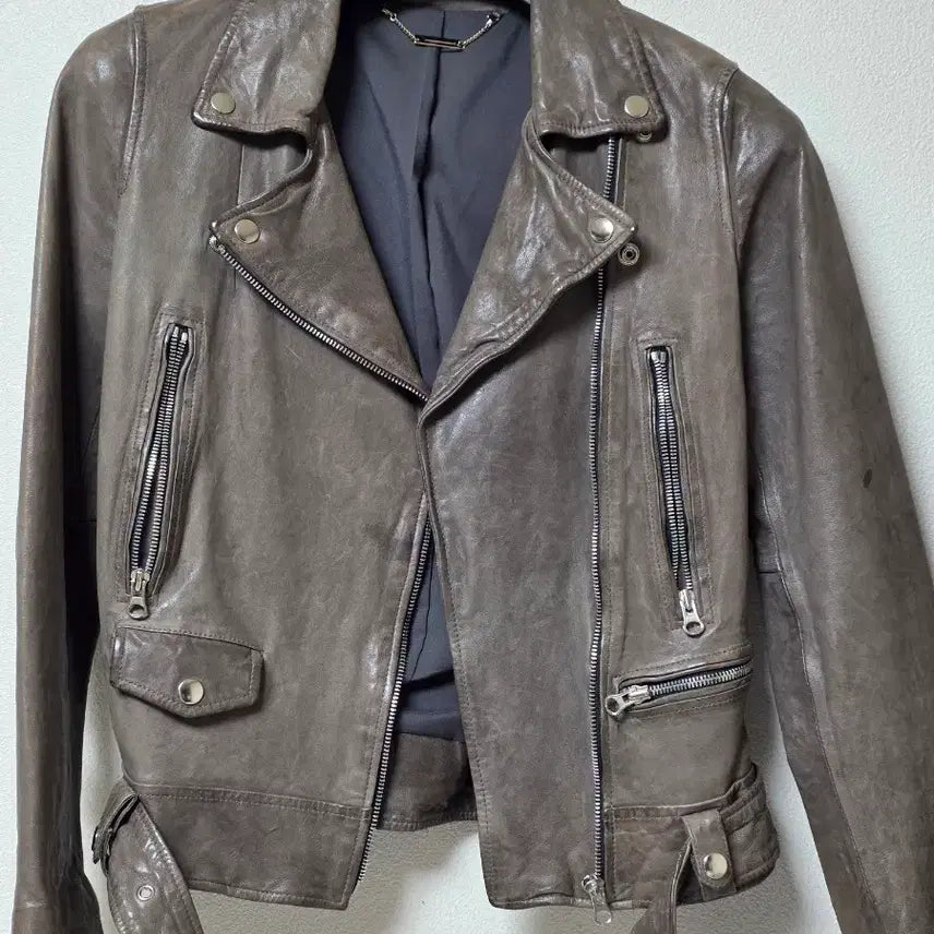 [BUNJANG] Vintage Leather Jacket / 구제 여성 가죽 재킷
