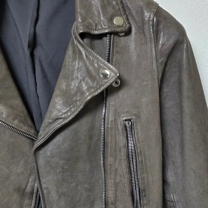 [BUNJANG] Vintage Leather Jacket / 구제 여성 가죽 재킷