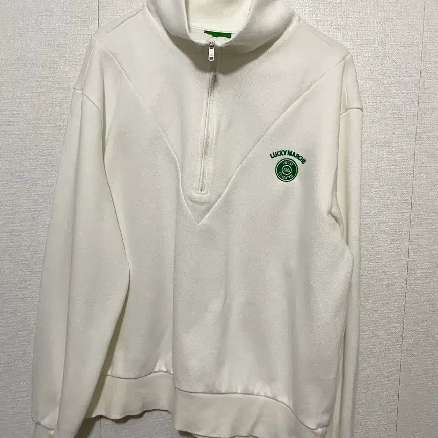[BUNJANG] Lucky Marche 22SS Half-Zip Sweatshirt / 럭키마르쉐 반집업맨투맨 22SS