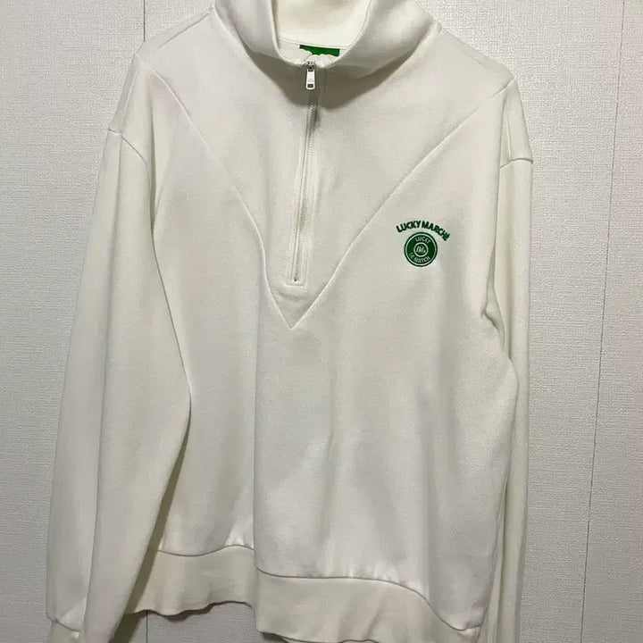 [BUNJANG] Lucky Marche 22SS Half-Zip Sweatshirt / 럭키마르쉐 반집업맨투맨 22SS