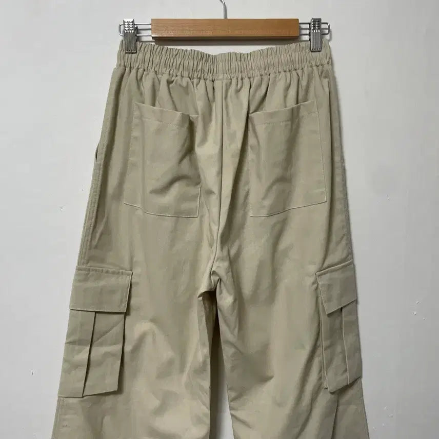 [BUNJANG] LEIRE Cotton Linen Cargo Wide Pants / 미사용 32-33 LEIRE 코튼 린넨 카고 밴딩 와이드팬츠 바지 정품