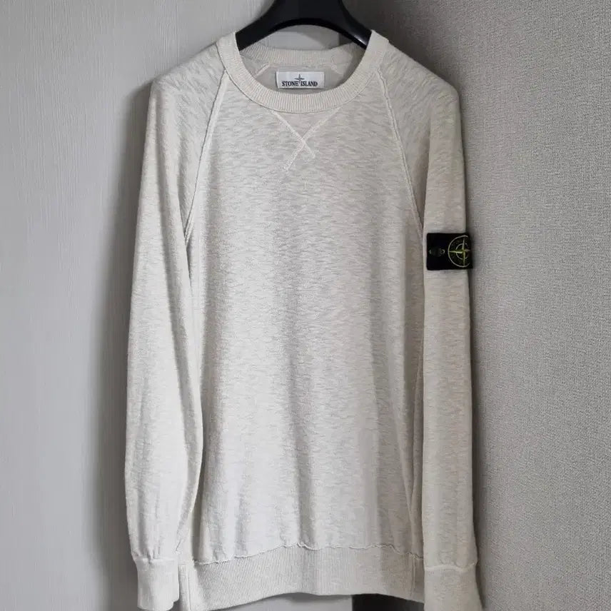 [BUNJANG] Stone Island Ivory Knit Sweater / 스톤아일랜드 니트