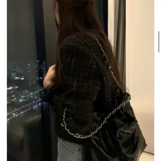 [BUNJANG] Black Tweed Jacket / 블랙 트위드자켓