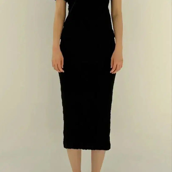 [BUNJANG] GTFR Smoke Pleated Maxi Skirt / 새상품) 길트프리 gtfr 스모크 스커트 링클주름플리츠밴딩롱치마쭈글이블랙