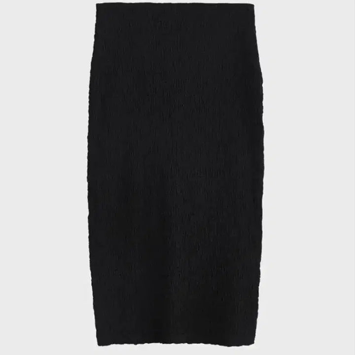 [BUNJANG] GTFR Smoke Pleated Maxi Skirt / 새상품) 길트프리 gtfr 스모크 스커트 링클주름플리츠밴딩롱치마쭈글이블랙