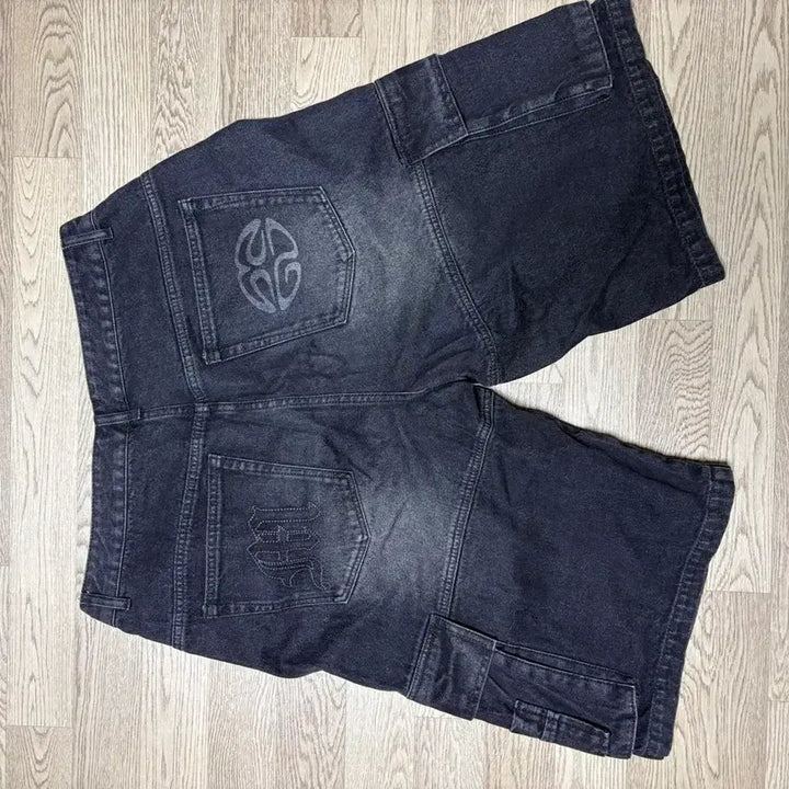 [SOLD OUT] 마하그리드 BERMUDA CARGO DENIM 블랙 L