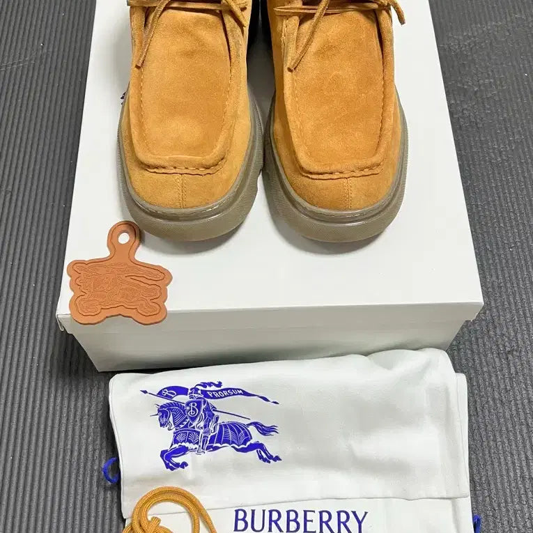 [BUNJANG] Burberry Suede Creeper Mid Shoes / [43.5] 버버리 스웨이드 크리퍼 미드