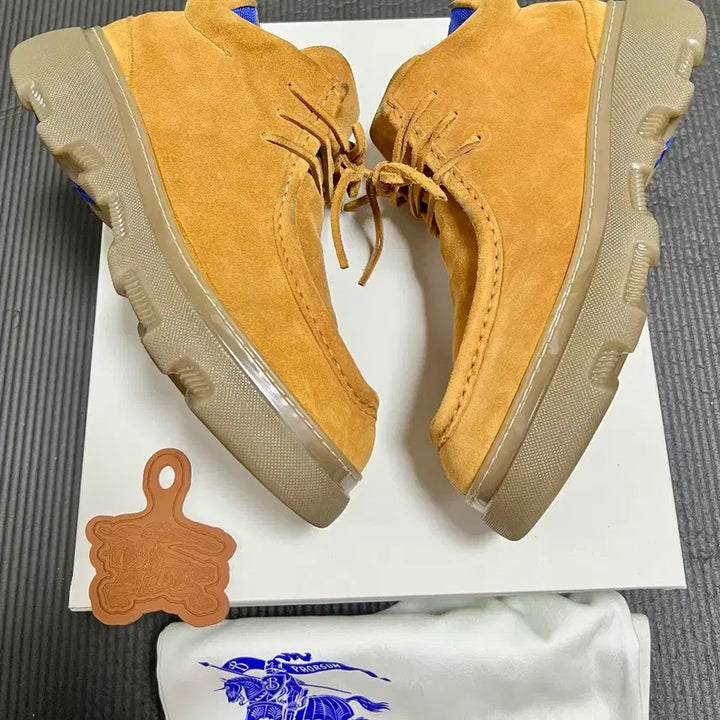 [BUNJANG] Burberry Suede Creeper Mid Shoes / [43.5] 버버리 스웨이드 크리퍼 미드