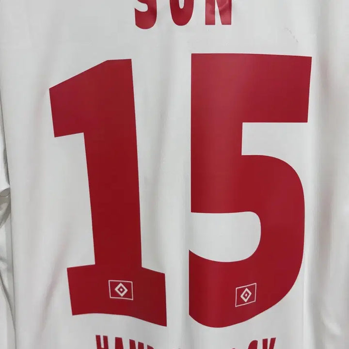 [BUNJANG] Hamburg 11/12 Home Son Heung-min Football Jersey (Size L) / 11/12 함부르크 홈 손흥민 유니폼 L