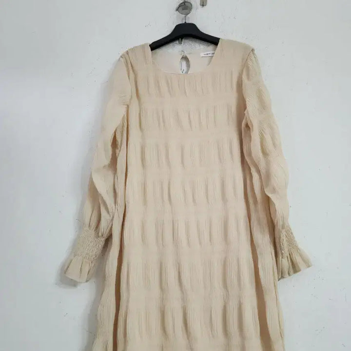 [BUNJANG] Ivory Long Chiffon Dress / 아이보리 롱 쉬폰 원피스