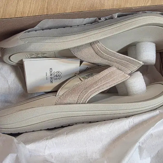 [BUNJANG] Kolon Sport Beige Flip-Flops / 새제품 코오롱스포츠 쪼리 270mm 275가능 슬리퍼 베이지 플립플랍