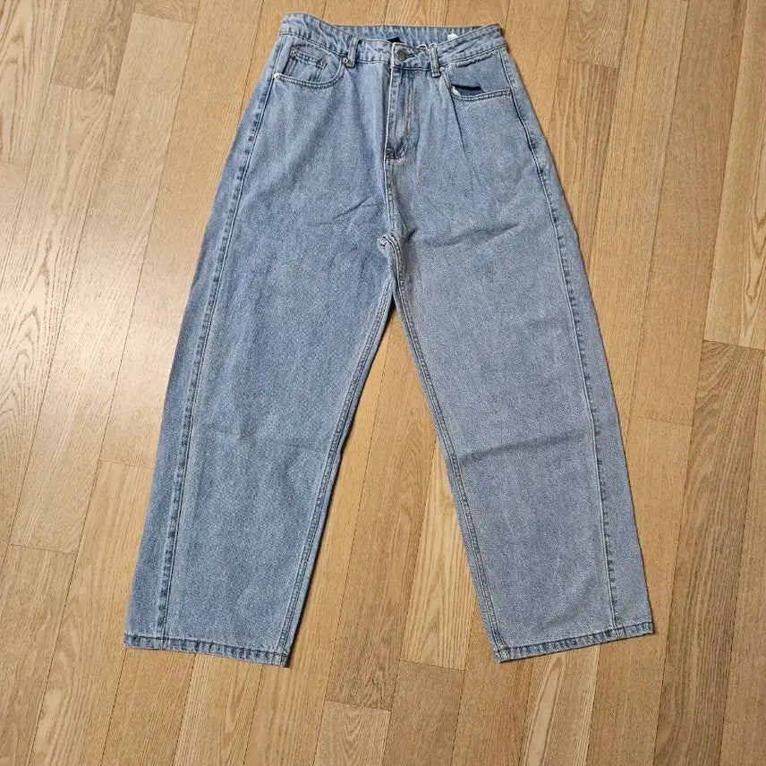 [BUNJANG] Trillion Light Blue Wide Denim Pants (M) / 라이트 블루 와이드 데님 팬츠 m