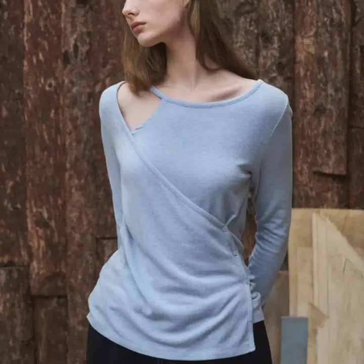 [BUNJANG] ANNEES Klein Oblique Cardigan Light Blue / (새상품)앤니즈 Klein oblique cardigan 라이트블루