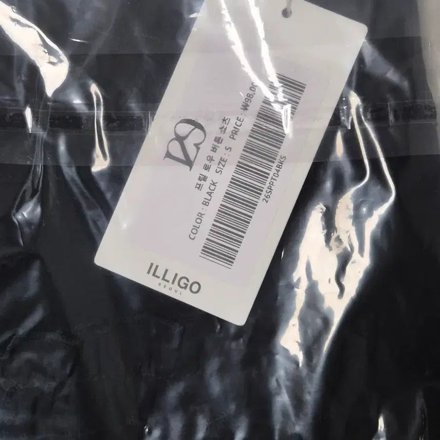 [SOLD OUT] (새상품)일리고 프릴 로우 버튼 쇼츠 블랙S