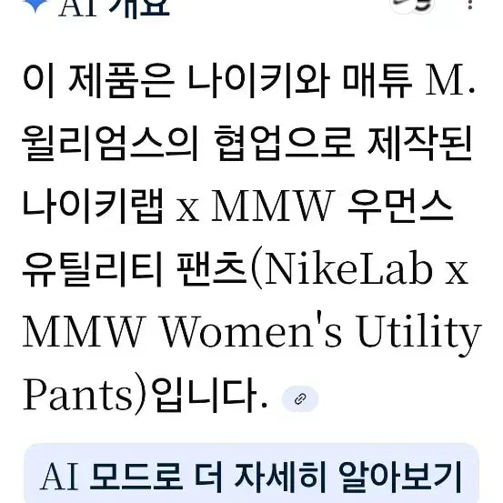 [BUNJANG] Nike MMW Utility Functional Pants / 나이키 MMW 유틸리티 기능성팬츠 30.미사용