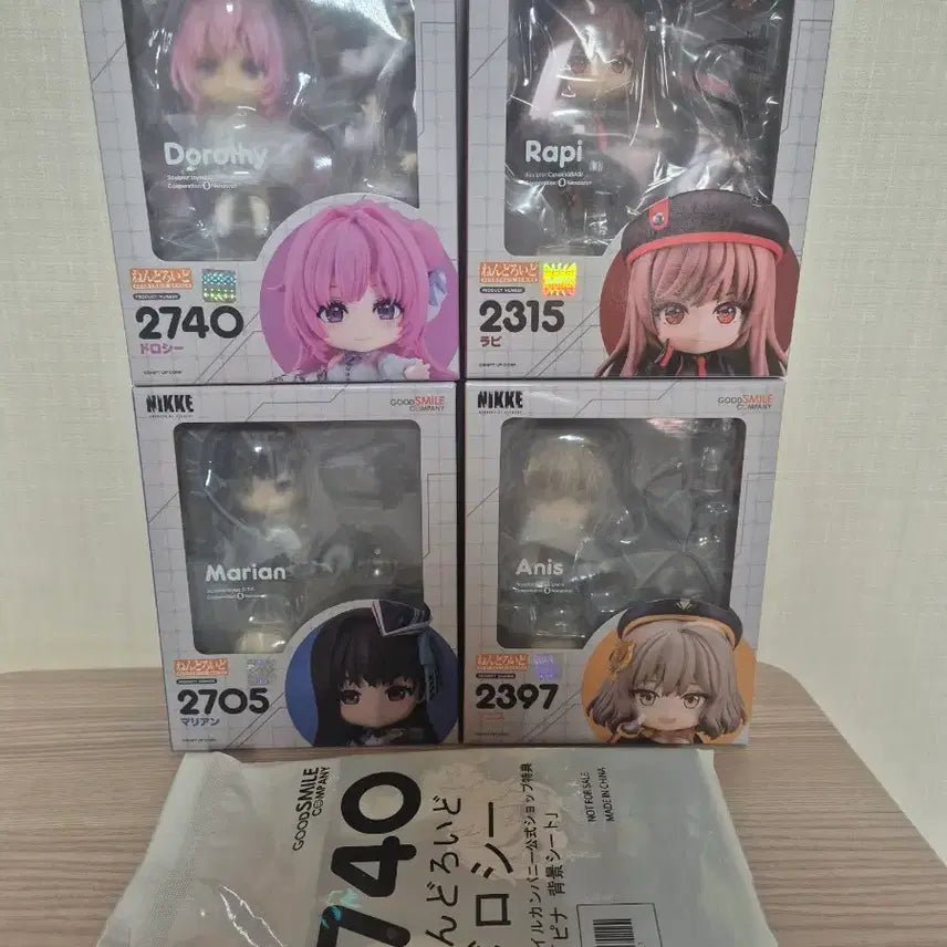 [BUNJANG] Nike Nendoroid Figure 4-Piece Set / 니케  넨도로이드 4종 세트 판매합니다