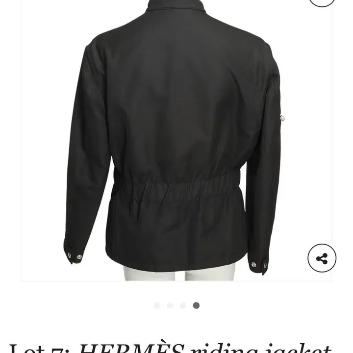 [SOLD OUT] (정품 A급) HERMES 에르메스 폴리아미드 블랙 실크 안감 자켓 M
