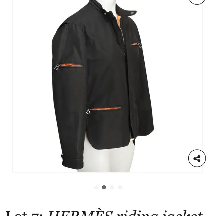 [SOLD OUT] (정품 A급) HERMES 에르메스 폴리아미드 블랙 실크 안감 자켓 M