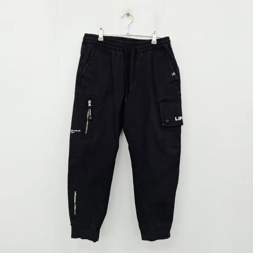 [SOLD OUT] 라이프워크 카고 조거 팬츠 블랙 공용 M 81