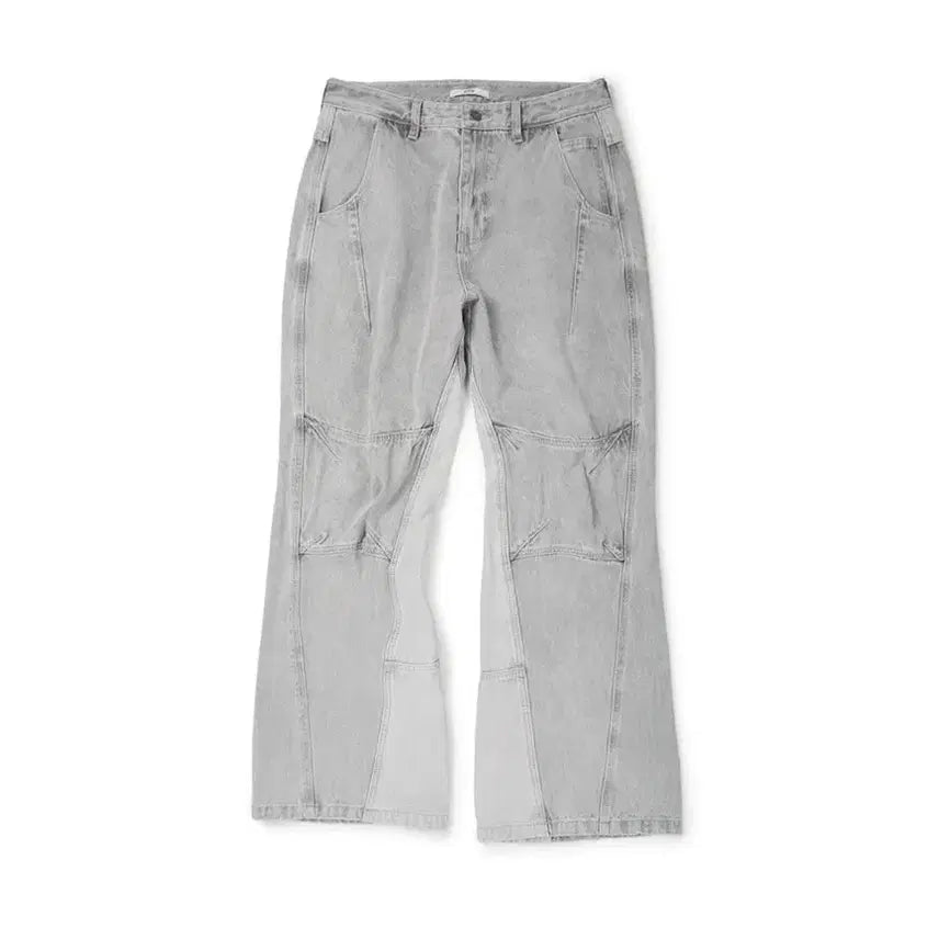 [BUNJANG] Etce Curved Panel Denim Pants 2.0 Grey L / etce 커브드 패널 데님 팬츠 2.0 그레이 L
